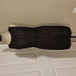 Loft women's dress black and tan size 6